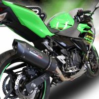 Scarico GPR compatibile con  Kawasaki Ninja 400 2018-2022, Furore Evo4 Nero, Scarico omologato, silenziatore con db killer estraibile e raccordo specifico