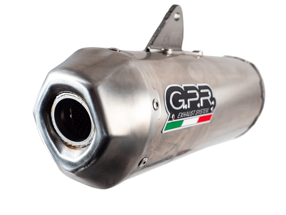 Scarico GPR compatibile con  Gas Gas EC 450F 2024-2025, Pentacross Inox, Terminale di scarico Racing, con raccordo specifico e db killer estraibile