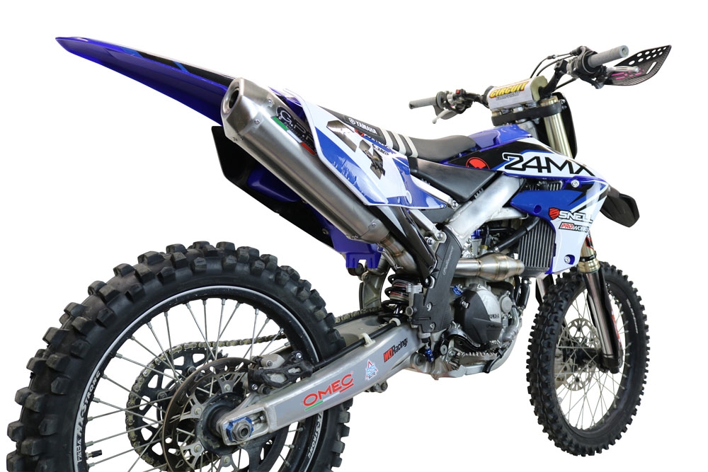 Scarico GPR compatibile con  Yamaha YZ 250 F 2020-2024, Pentacross FULL Titanium, Scarico completo racing, fornito con db killer estraibile e collettore, non legale per uso stradale