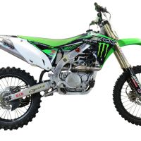 Scarico GPR compatibile con  Kawasaki Kx 450 F 2012-2015, Pentacross Inox, Scarico completo racing, fornito con db killer estraibile e collettore, non legale per uso stradale