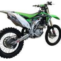 Scarico GPR compatibile con  Kawasaki Kx 450 F 2012-2015, Pentacross Inox, Scarico completo racing, fornito con db killer estraibile e collettore, non legale per uso stradale