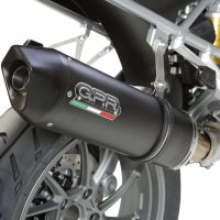 Scarico GPR compatibile con  Bmw R 1200 Gs -Adventure 2017-2018, Furore Evo4 Nero, Scarico omologato, silenziatore con db killer estraibile e raccordo specifico