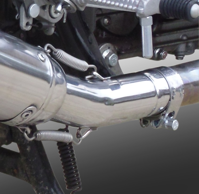 GPR exhaust compatible with  Royal Enfield Continental GT 535  2014-2016, Vintacone, Homologated legal slip-on exhaust including removable db killer, link pipe and catalyst 