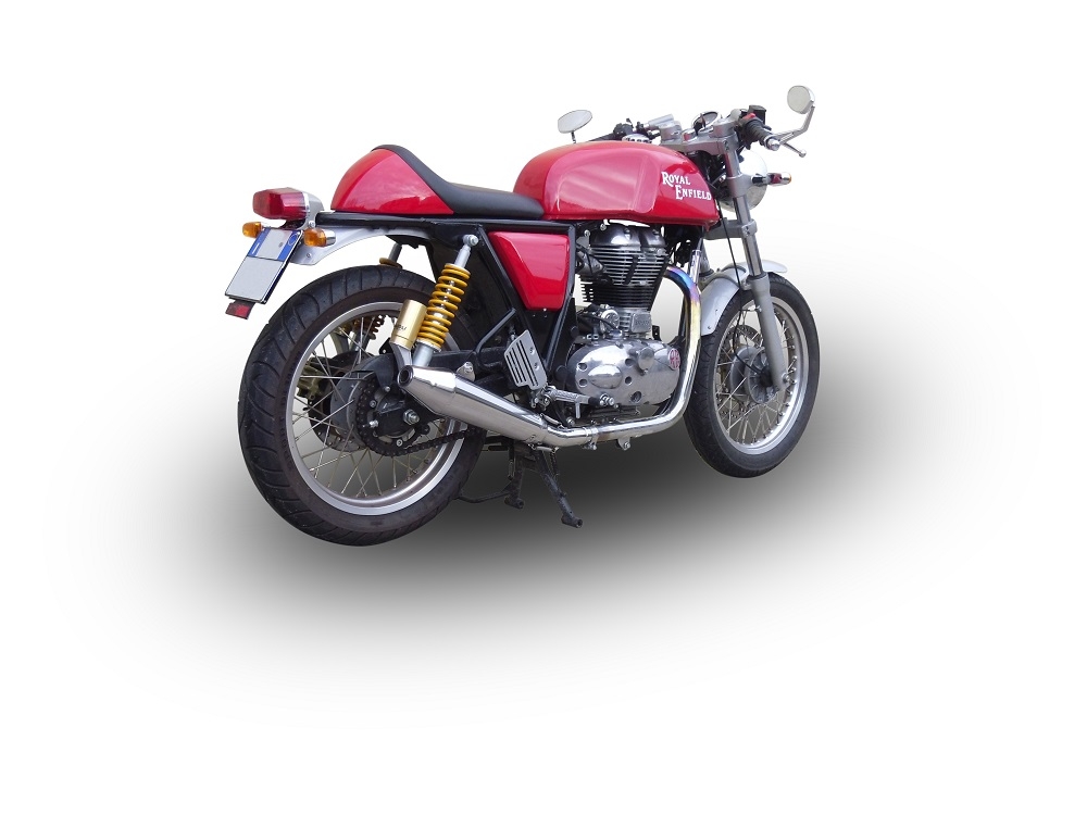 GPR exhaust compatible with  Royal Enfield Continental GT 535  2014-2016, Vintacone, Homologated legal slip-on exhaust including removable db killer, link pipe and catalyst 