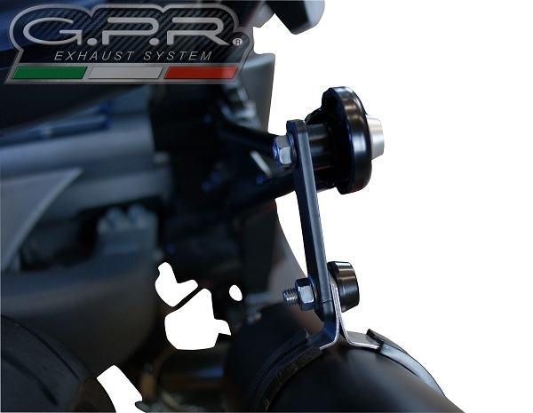 Scarico GPR compatibile con  Bmw C 650 Sport 2016-2020, GP Evo4 Black Titanium, Scarico omologato, silenziatore con db killer estraibile e raccordo specifico