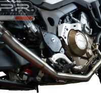 Scarico GPR compatibile con  Honda Crf 1000 L Africa Twin 2015-2017, Decatalizzatore, Collettore decatalizzore, applicazione racing