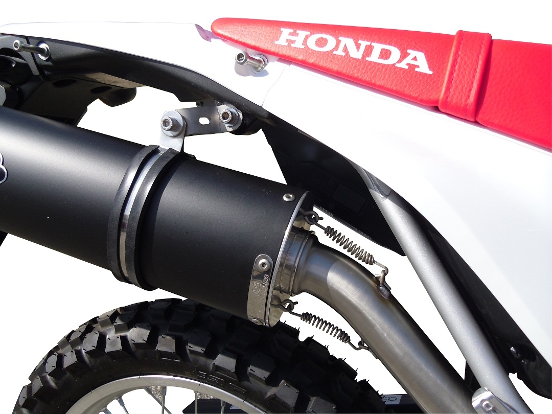 Scarico GPR compatibile con  Honda Crf 250 L  2013-2016, Furore Nero, Terminale di scarico omologato,fornito con db killer estraibile,catalizzatore e collettore