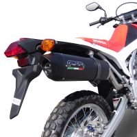 Scarico GPR compatibile con  Honda Crf 250 L  2013-2016, Furore Nero, Scarico completo omologato,fornito con db killer estraibile,catalizzatore e collettore