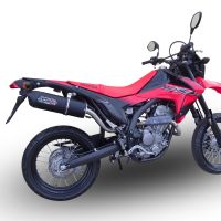 Scarico GPR compatibile con  Honda Crf 250 M 2013-2016, Furore Poppy, Terminale di scarico omologato,fornito con db killer estraibile,catalizzatore e collettore