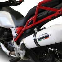 Scarico GPR compatibile con  Moto Guzzi V85 TT 2021-2023, Albus Evo4, Scarico omologato, silenziatore con db killer estraibile e raccordo specifico