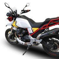 Scarico GPR compatibile con  Moto Guzzi V85 TT 2019-2020, GP Evo4 Poppy, Scarico omologato, silenziatore con db killer estraibile e raccordo specifico