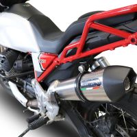 Scarico GPR compatibile con  Moto Guzzi V85 TT 2019-2020, Gpe Ann. titanium, Terminale di scarico racing, con raccordo, senza omologazione