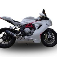 Scarico GPR compatibile con  Mv Agusta F3 675 2017-2020, GP Evo4 Poppy, Terminale di scarico omologato,fornito con db killer estraibile,catalizzatore e collettore