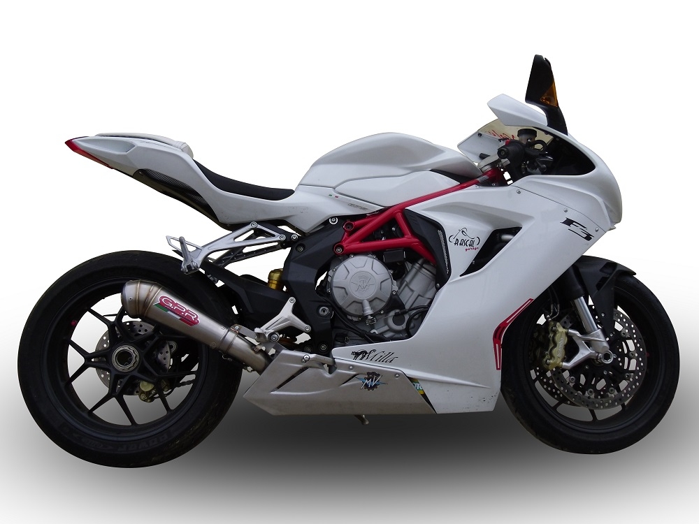 Scarico GPR compatibile con  Mv Agusta F3 675 2017-2020, Powercone Evo, Terminale di scarico omologato,fornito con db killer estraibile,catalizzatore e collettore