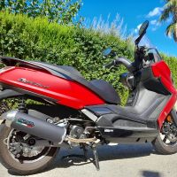 Scarico GPR compatibile con  Kymco Downtown 125  2017-2020, Evo4 Road, Scarico completo omologato,fornito con db killer estraibile,catalizzatore e collettore