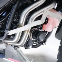 Scarico GPR compatibile con  Yamaha Tenere 700 2021-2024, Decatalizzatore + Paracoppa Titanio, Collettore decatalizzore, con anche paracoppa in titanio, applicazione racing