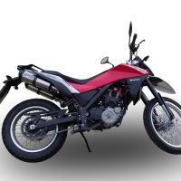 Scarico GPR compatibile con  Husqvarna TERRA - STRADA TR 650  2013-2015, Gpe Ann. titanium, Coppia di terminali di scarico omologati, forniti con db killer removibili e raccordi specifici