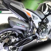 Scarico GPR compatibile con  Ktm Duke 790 2021-2023, GP Evo4 Black Titanium, Scarico omologato, silenziatore con db killer estraibile e raccordo specifico