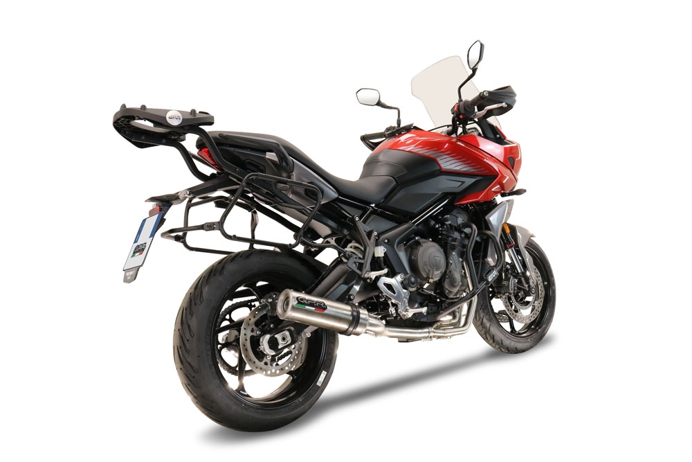 Scarico GPR compatibile con  Triumph Tiger Sport 660 2022-2024, M3 Inox , Scarico completo racing, fornito con db killer estraibile e collettore, non conforme per uso stradale