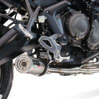 Scarico GPR compatibile con  Triumph Tiger Sport 660 2022-2024, M3 Inox , Scarico completo racing, fornito con db killer estraibile e collettore, non conforme per uso stradale