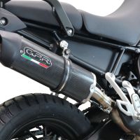 Scarico GPR compatibile con  Triumph Tiger 850 2023-2024, Furore Evo4 Poppy, Scarico omologato, silenziatore con db killer estraibile e raccordo specifico