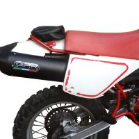 Scarico GPR compatibile con  Yamaha Tt 600 1983-1997, Furore Nero, Scarico omologato, silenziatore con db killer estraibile e raccordo specifico