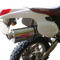 Scarico GPR compatibile con  Yamaha Tt 600 R - Tt 600 E 1998-2004, Trioval, Scarico omologato, silenziatore con db killer estraibile e raccordo specifico