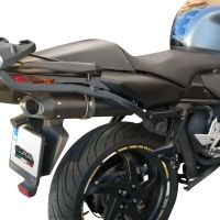 Scarico GPR compatibile con  Honda Vfr 800 V-Tec 2002-2013, Furore Poppy, Coppia di terminali di scarico omologati, forniti con db killer removibili e raccordi specifici