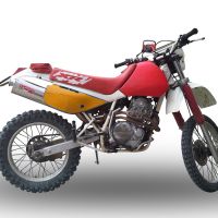 Scarico GPR compatibile con  Honda Xr 600 R  1991-1999, Trioval, Scarico omologato, silenziatore con db killer estraibile e raccordo specifico