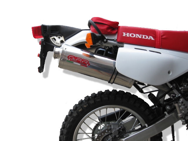 Scarico GPR compatibile con  Honda Xr 600 R  1990-1998, Trioval, Scarico omologato, silenziatore con db killer estraibile e raccordo specifico