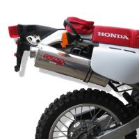 Scarico GPR compatibile con  Honda Xr 600 R  1991-1999, Trioval, Scarico omologato, silenziatore con db killer estraibile e raccordo specifico