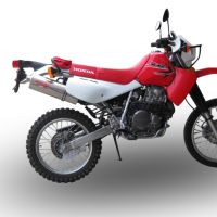 Scarico GPR compatibile con  Honda Xr 650 L 1993-2024, Trioval, Scarico omologato, silenziatore con db killer estraibile e raccordo specifico