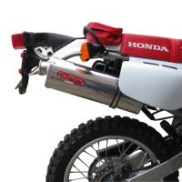 Scarico GPR compatibile con  Honda Xr 650 L 1993-2024, Trioval, Scarico omologato, silenziatore con db killer estraibile e raccordo specifico