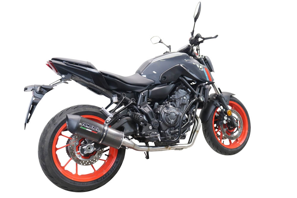 Scarico GPR compatibile con  Yamaha Xsr 700 2021-2024, Furore Evo4 Poppy, Scarico completo omologato,fornito con db killer estraibile,catalizzatore e collettore