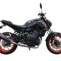 Scarico GPR compatibile con  Yamaha Mt-07  2021-2024, GP Evo4 Poppy, Scarico completo omologato,fornito con db killer estraibile,catalizzatore e collettore