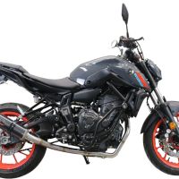 Scarico GPR compatibile con  Yamaha Mt-07  2014-2016, M3 Poppy , Scarico completo omologato,fornito con db killer estraibile e collettore