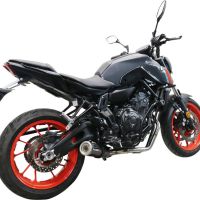 Scarico GPR compatibile con  Yamaha Mt-07  2021-2024, M3 Poppy , Scarico completo omologato,fornito con db killer estraibile,catalizzatore e collettore