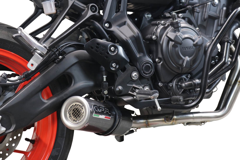 Scarico GPR compatibile con  Yamaha R7 2021-2024, M3 Poppy , Scarico completo omologato,fornito con db killer estraibile,catalizzatore e collettore