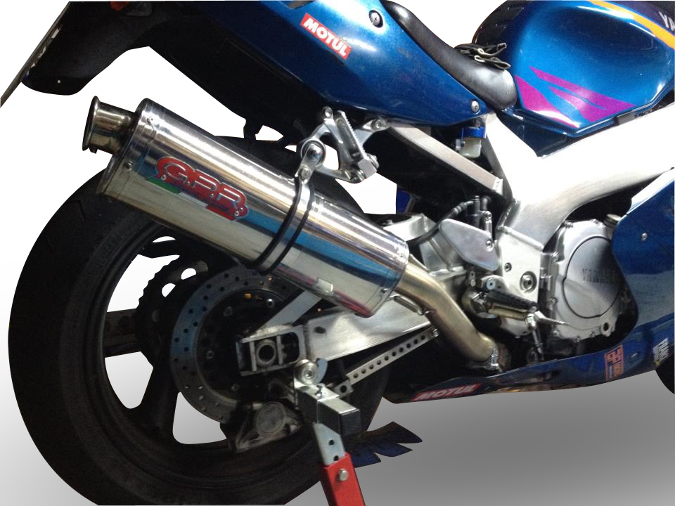 Scarico GPR compatibile con  Yamaha Yzf 750 1993-1998, Trioval, Scarico omologato, silenziatore con db killer estraibile e raccordo specifico