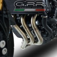 Scarico GPR compatibile con  Yamaha Mt-09 2014-2016, Gpe Ann. Poppy, Scarico completo omologato,fornito con db killer estraibile,catalizzatore e collettore