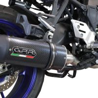 Scarico GPR compatibile con  Yamaha Tracer 9 2021-2023, Furore Evo4 Poppy, Scarico completo omologato,fornito con db killer estraibile,catalizzatore e collettore