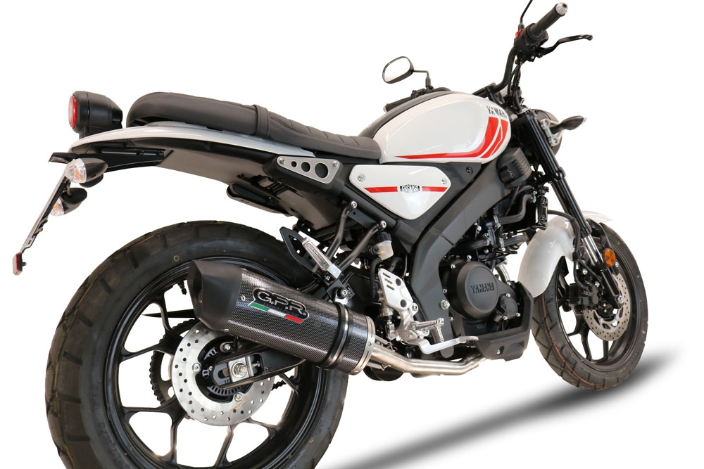 Scarico GPR compatibile con  Yamaha XSR 125 2021-2024, Furore Evo4 Poppy, Scarico completo omologato,fornito con db killer estraibile,catalizzatore e collettore