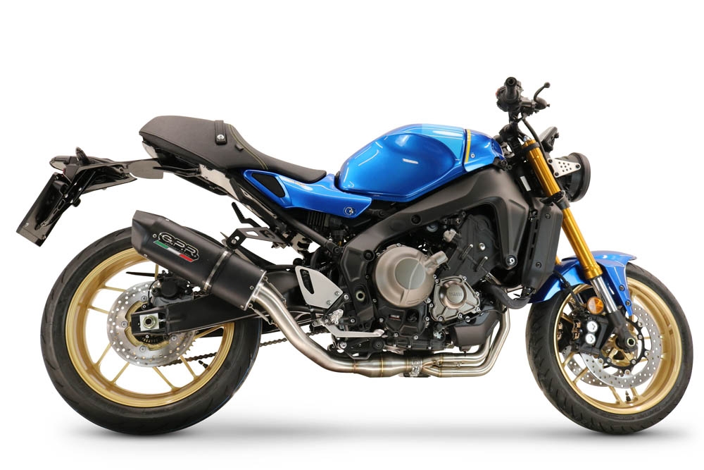 Scarico GPR compatibile con  Yamaha XSR900 2022-2023, Furore Evo4 Nero, Scarico completo omologato,fornito con db killer estraibile,catalizzatore e collettore