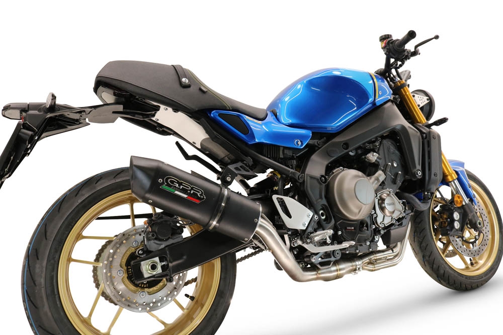 Scarico GPR compatibile con  Yamaha XSR900 2022-2023, Furore Evo4 Nero, Scarico completo omologato,fornito con db killer estraibile,catalizzatore e collettore