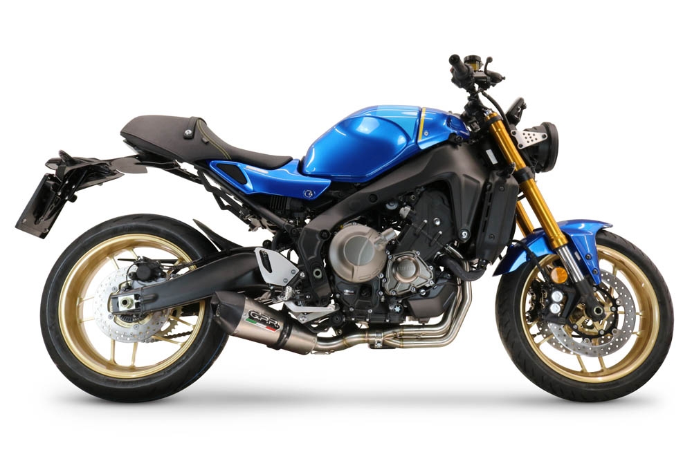 Scarico GPR compatibile con  Yamaha XSR900 2016-2021, GP Evo4 Titanium, Scarico completo omologato,fornito con db killer estraibile,catalizzatore e collettore