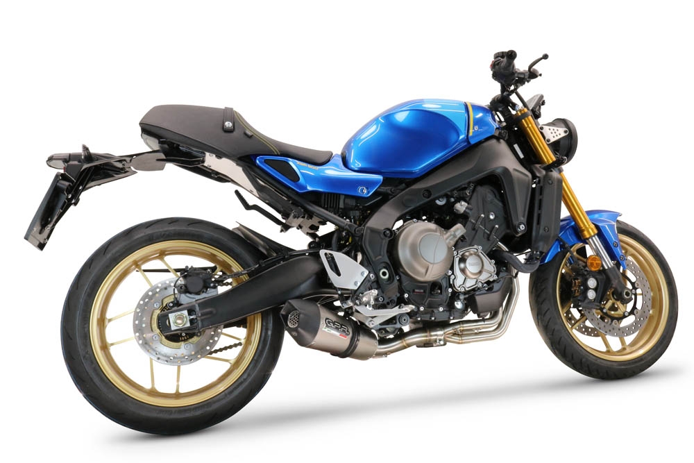 Scarico GPR compatibile con  Yamaha XSR900 2016-2021, GP Evo4 Titanium, Scarico completo omologato,fornito con db killer estraibile,catalizzatore e collettore