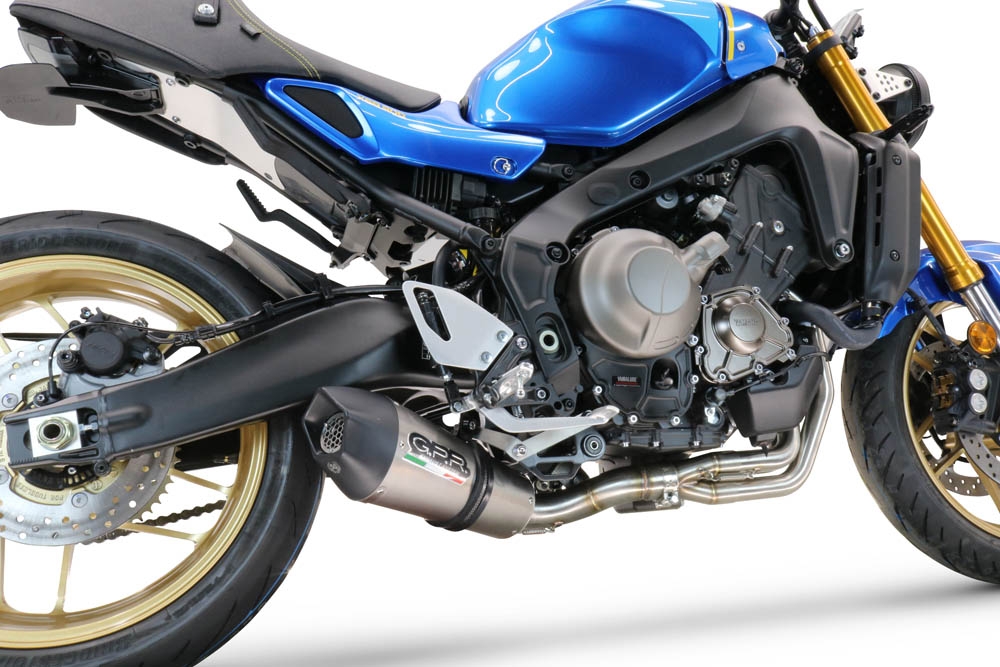 Scarico GPR compatibile con  Yamaha XSR900 2016-2021, GP Evo4 Titanium, Scarico completo omologato,fornito con db killer estraibile,catalizzatore e collettore