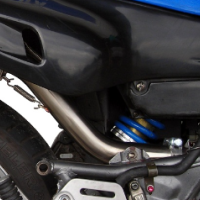 Scarico GPR compatibile con  Yamaha Xtz 600 Teneré 1985-1986, Trioval, Scarico omologato, silenziatore con db killer estraibile e raccordo specifico