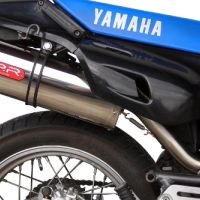 Scarico GPR compatibile con  Yamaha Xtz 600 Teneré 1985-1986, Trioval, Scarico omologato, silenziatore con db killer estraibile e raccordo specifico