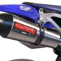 Scarico GPR compatibile con  Yamaha WR 450 F 2007-2011, Gpe Ann. titanium, Scarico omologato, silenziatore con db killer estraibile e raccordo specifico